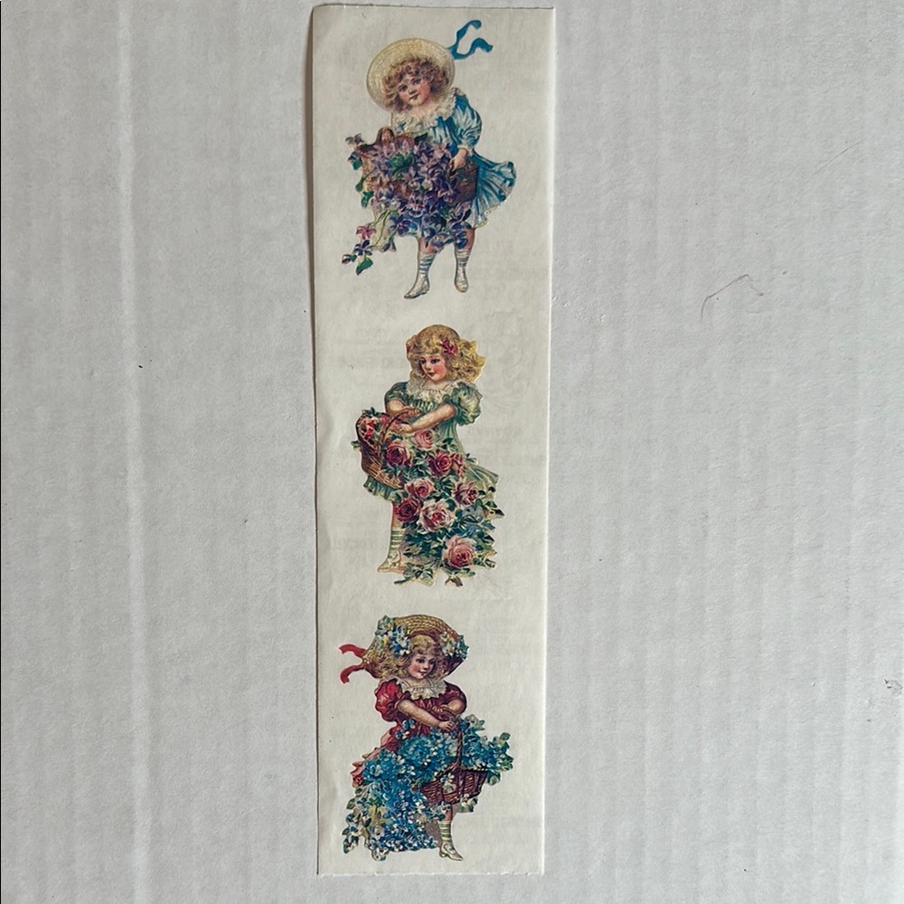 Sandylion Vintage Style Floral Girls Stickers